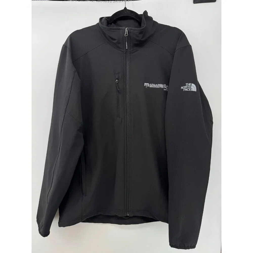 The North Face Windwall Softshell Black Full Zip Jacket Men’s Sz L